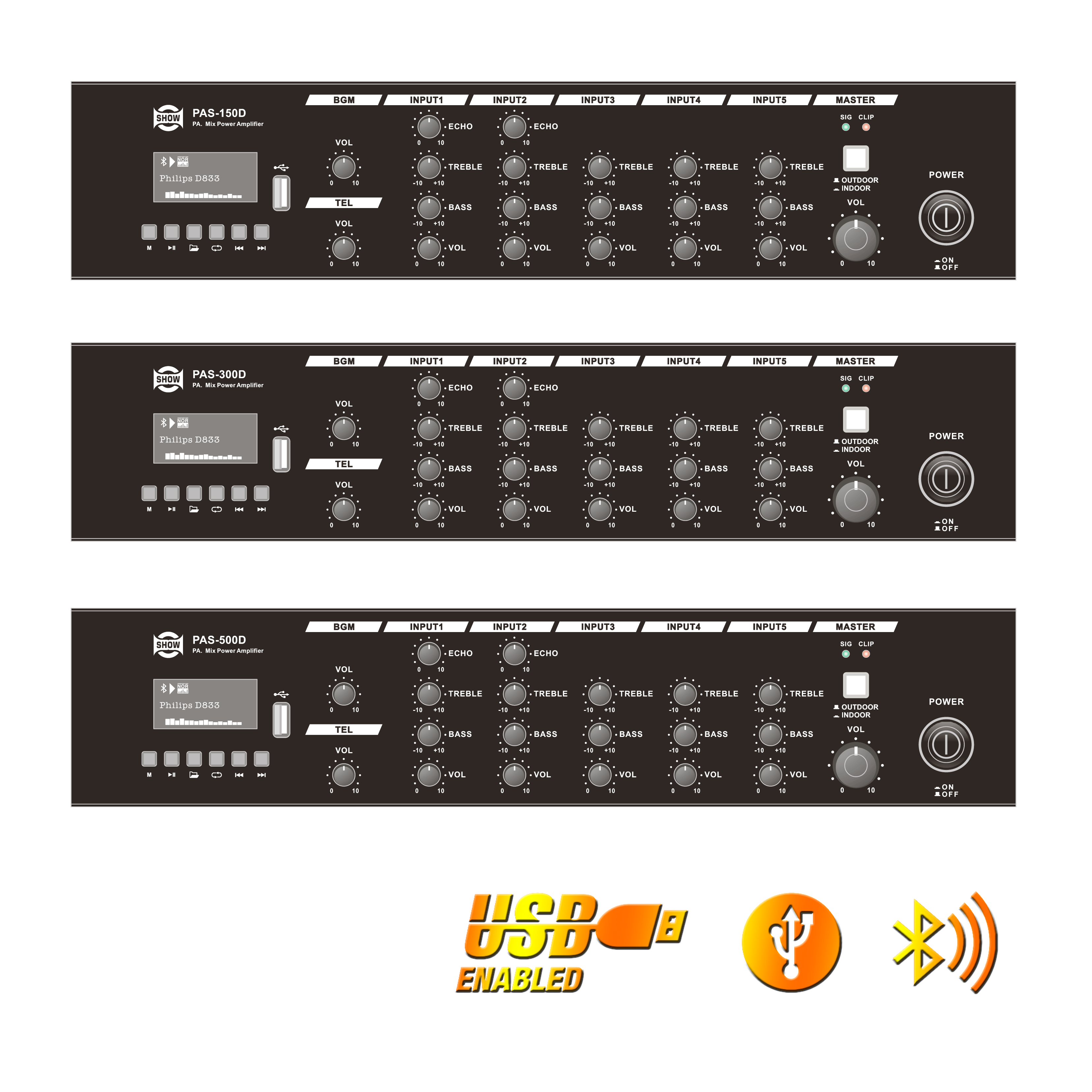 PAS-150D / PAS-300D / PAS-500D